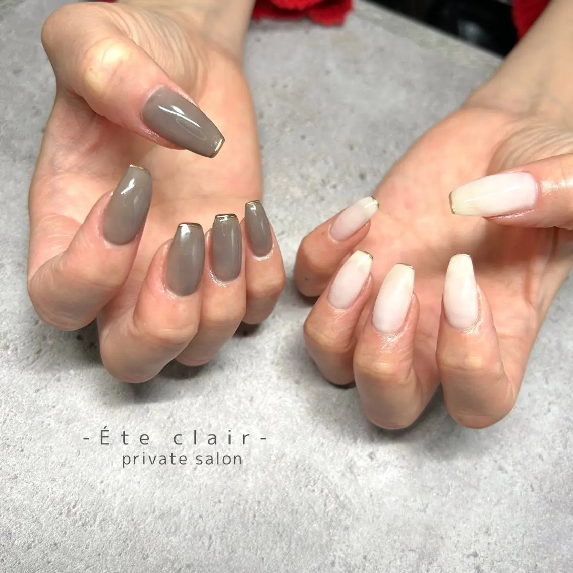 ネイル フットネイル ジェルネイル マグネットネイル ニュアンスネイル パラジェル ハンドネイル Ète clair エテクレールのネイルデザイン