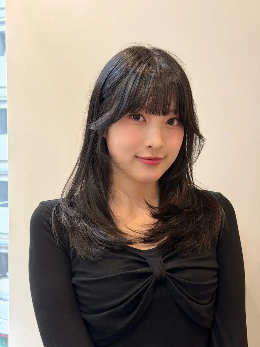 ロング カット ヘアカラー レイヤー/透明感 カラー💙koukiのヘアスタイル