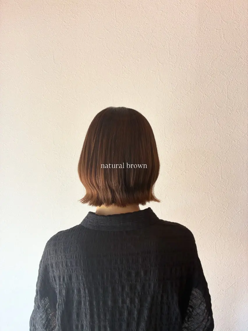 ショート 切りっぱなしボブ ボブ カット ヘアカラー sou/ high care salonのヘアスタイル