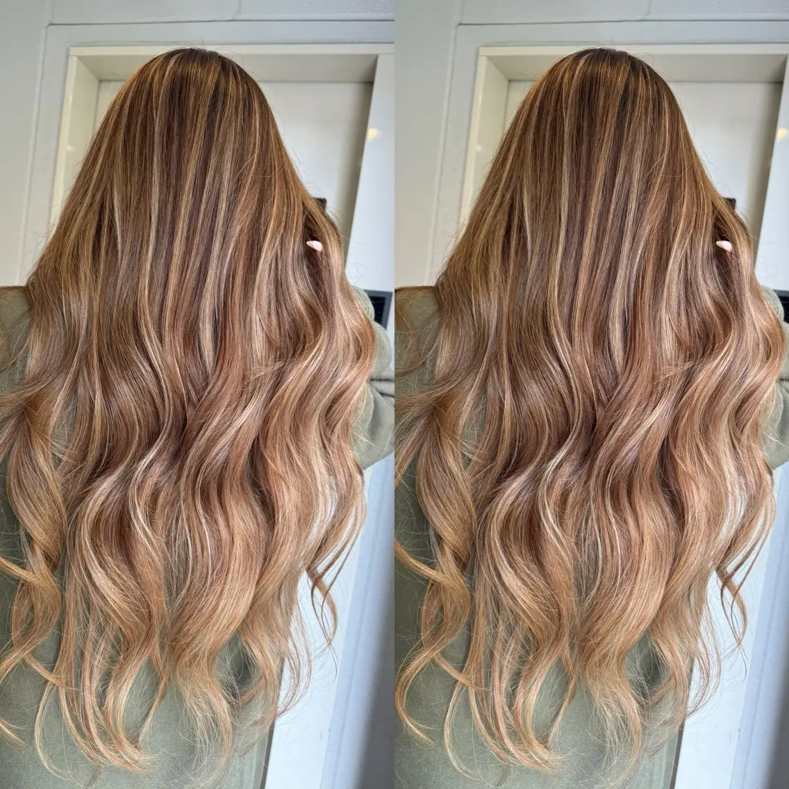 ロング バレイヤージュ ボブ🌈ナツヤのヘアスタイル