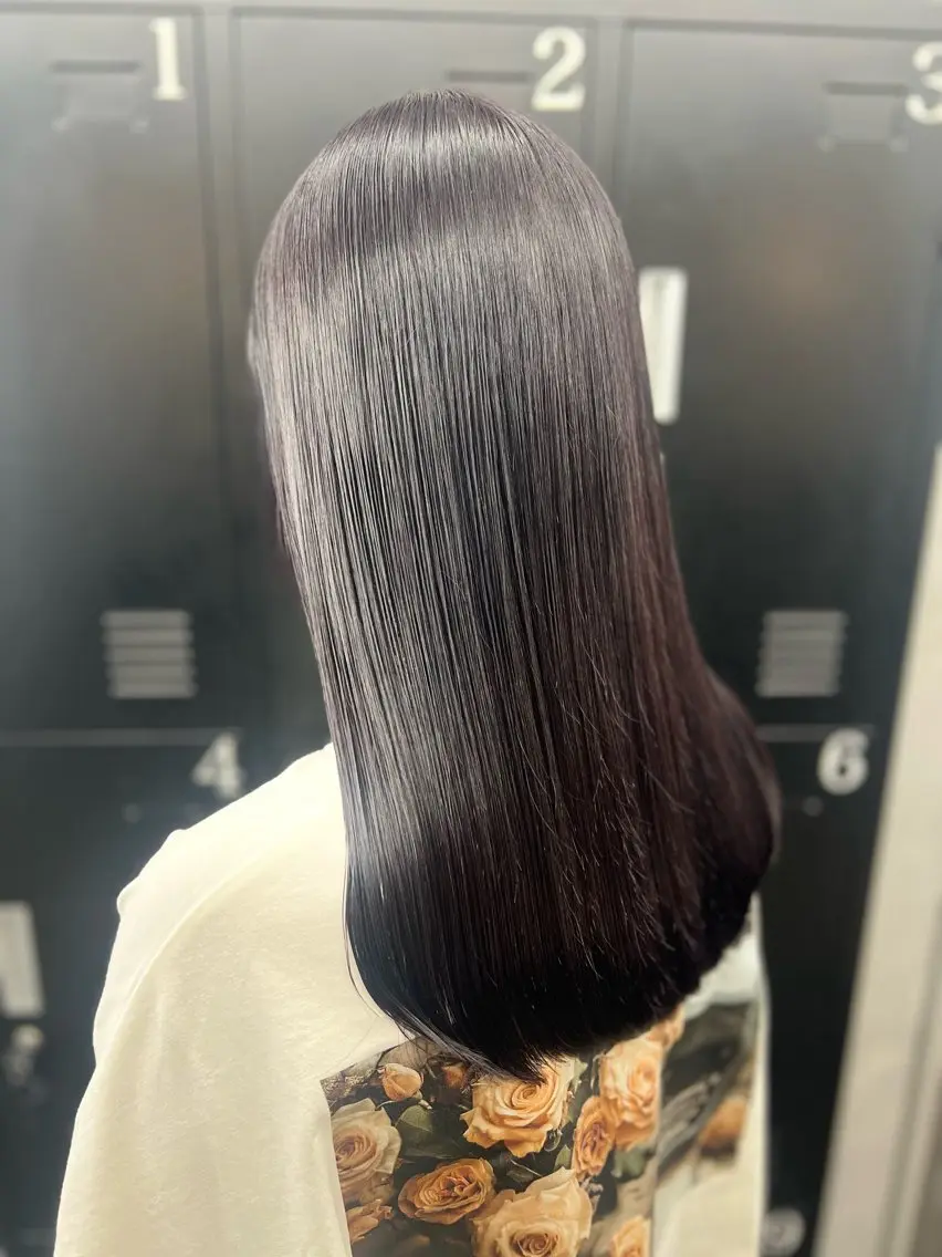 ロング カラー パープルカラー ヘアカラー 透明感カラー特化🫧 🦋栗原🦋のヘアスタイル