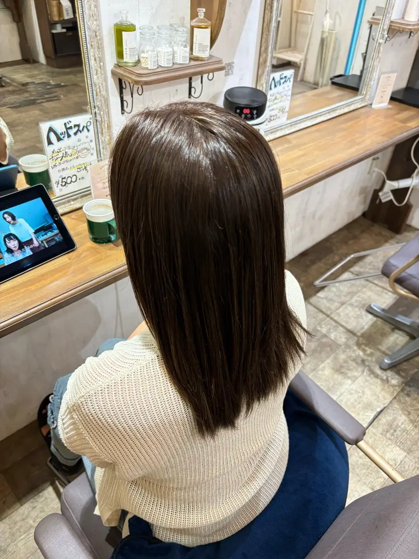 【当日平日限定☆】透明感カラー ¥8200→¥5500の写真