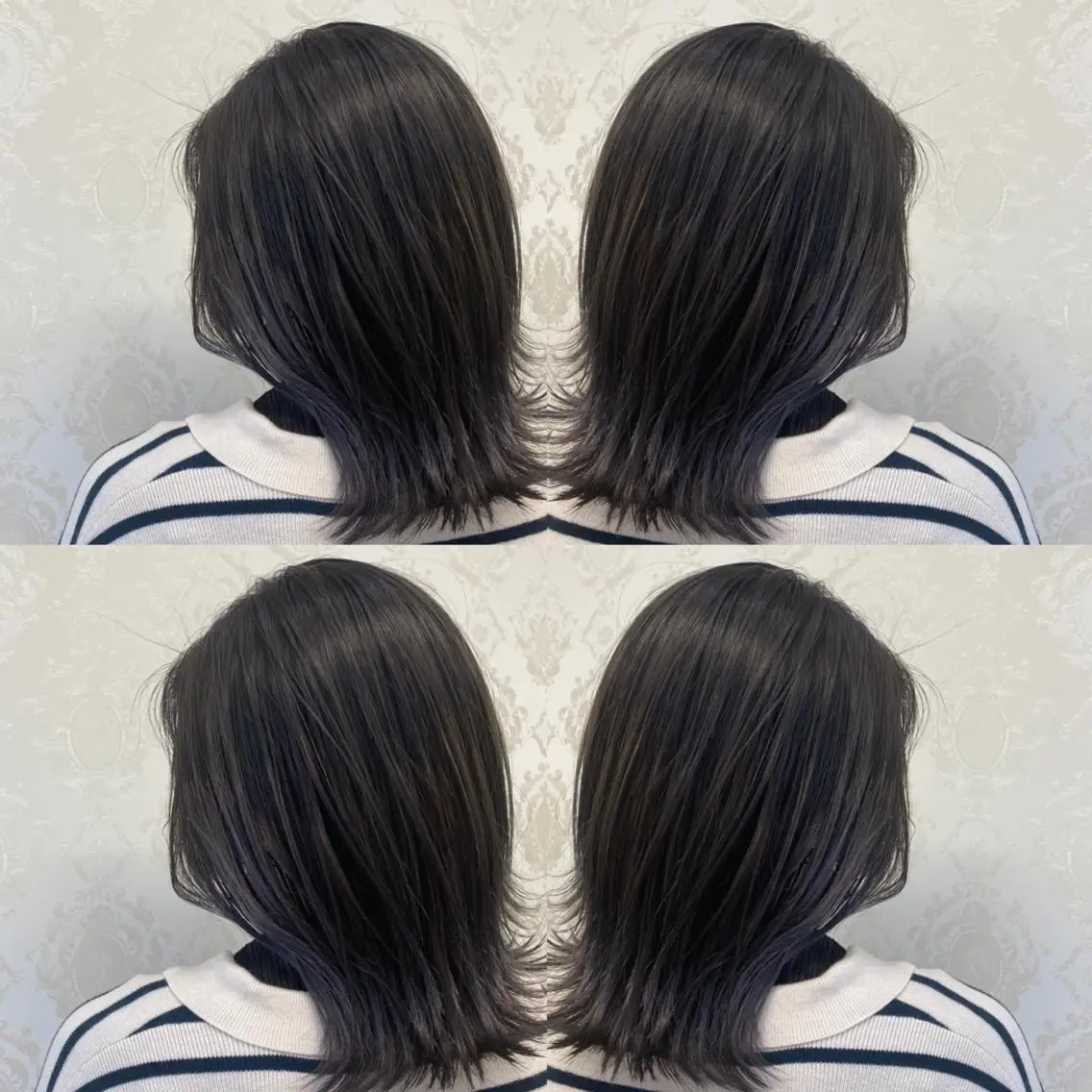 ミディアム 顔周りカット トリートメント カット ヘアカラー トリートメント ココロ☀️ CLUTCH天王寺店のヘアスタイル