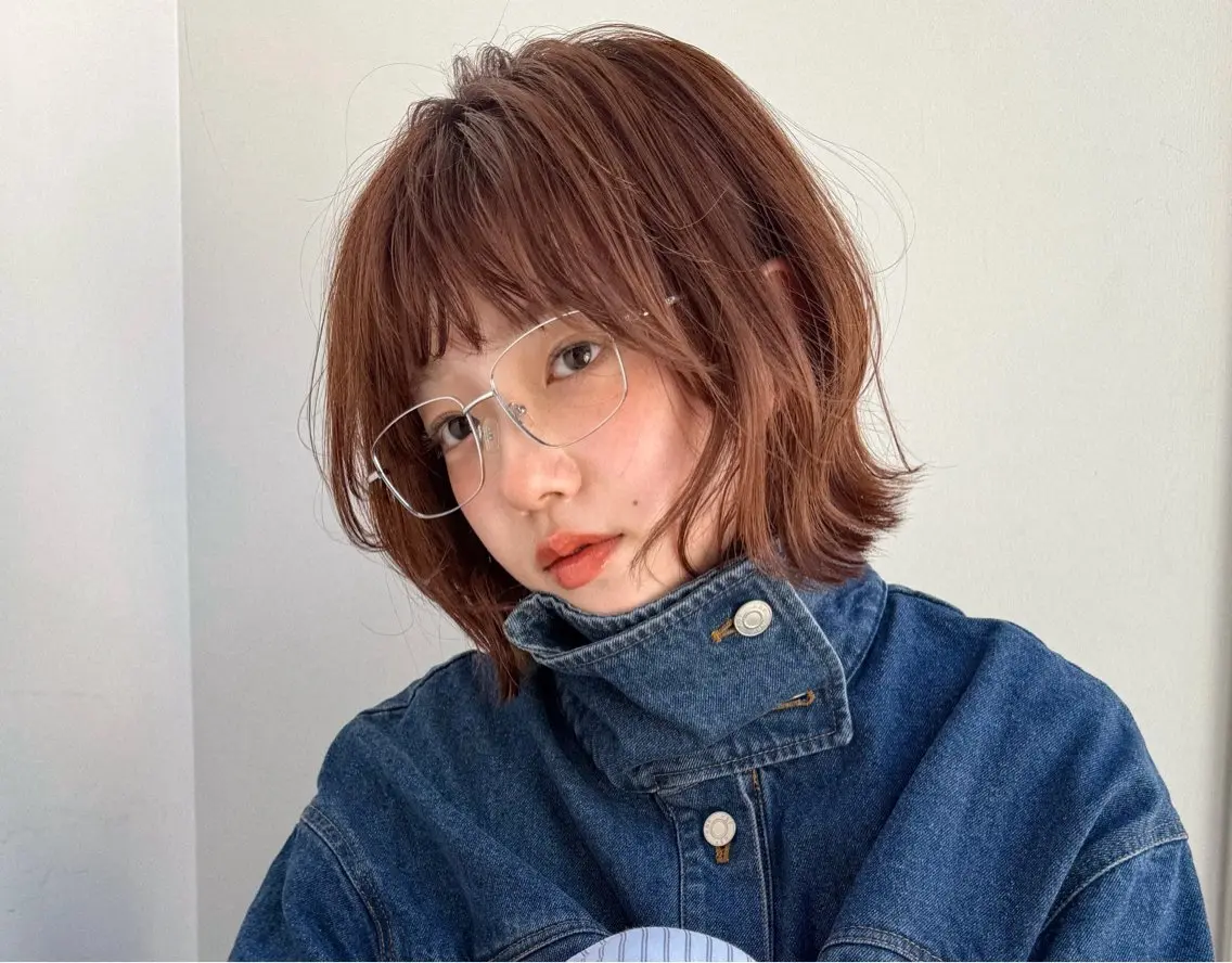 ショート カラー 柔らかベージュ🧤 透明感/このかのヘアスタイル