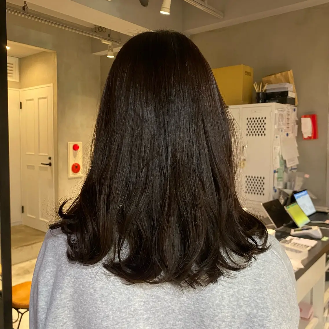 ミディアム カラー 透明感カラー ヘアカラー ひなた/elima 調布/暖色カラーのヘアスタイル