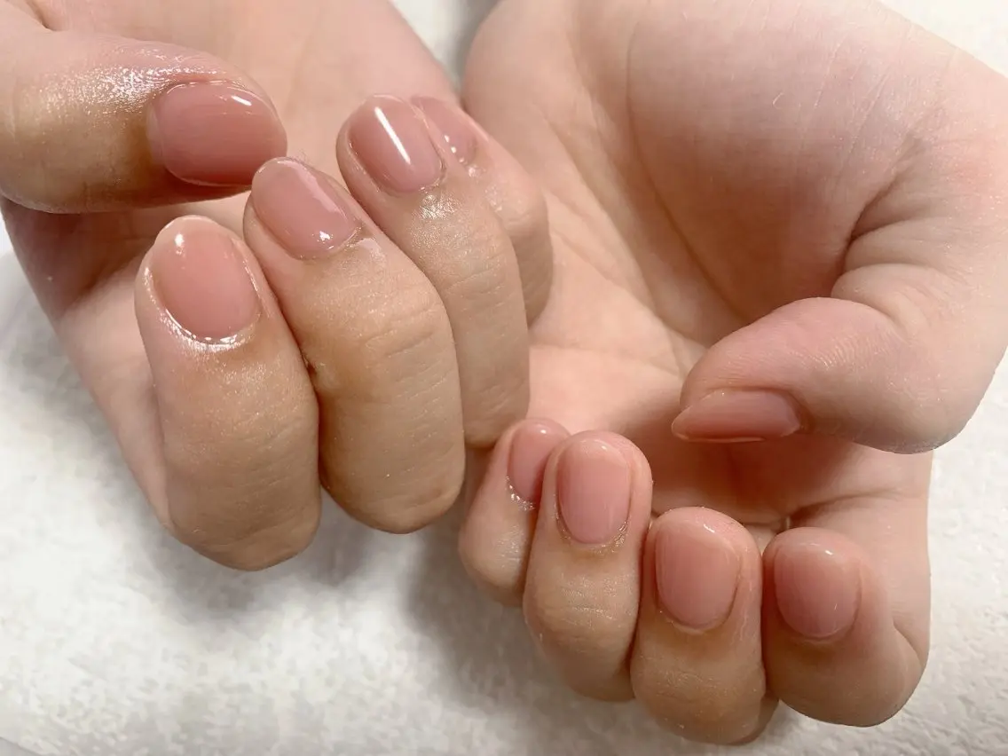 ネイル ジェルネイル メンズネイル オフィスネイル ワンカラーネイル パラジェル kiki nail たまプラーザのネイルデザイン