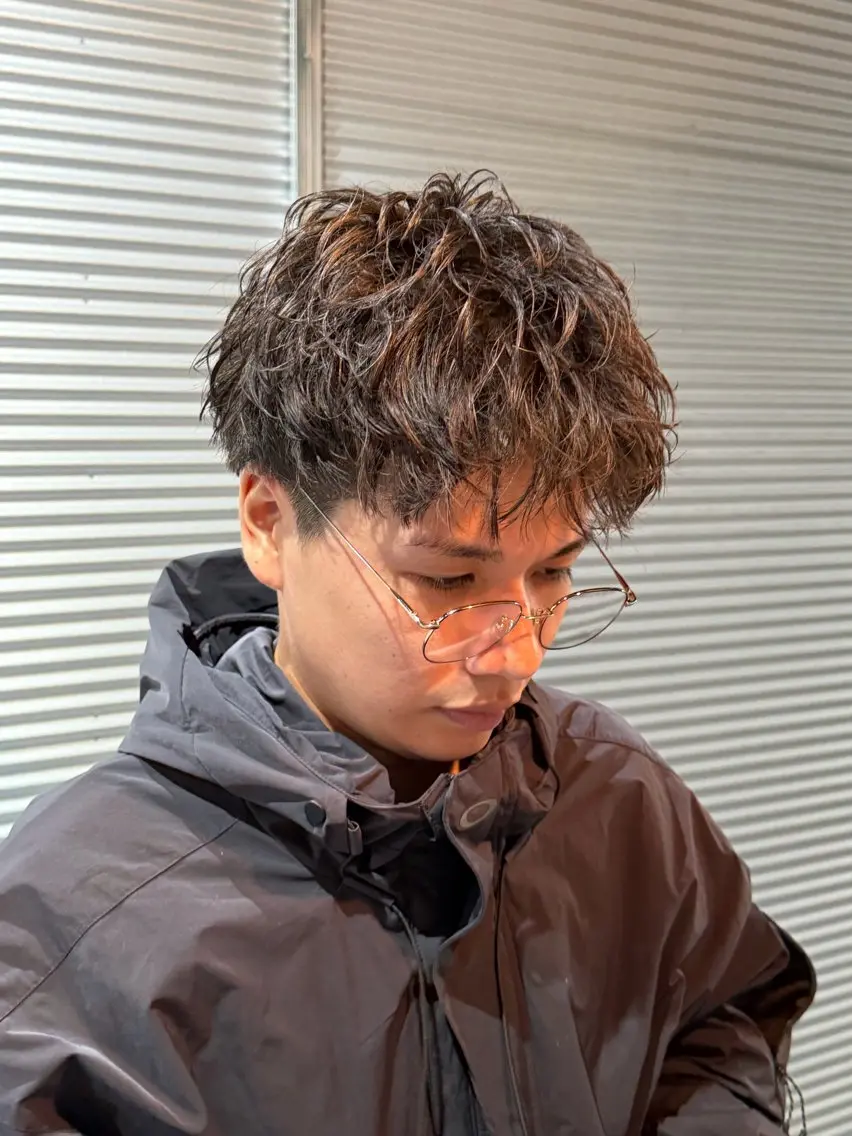 ショート パーマ メンズ カット パーマ トリートメント メンズの悩み解決専門 柏パーマ職人/曽我尾のヘアスタイル