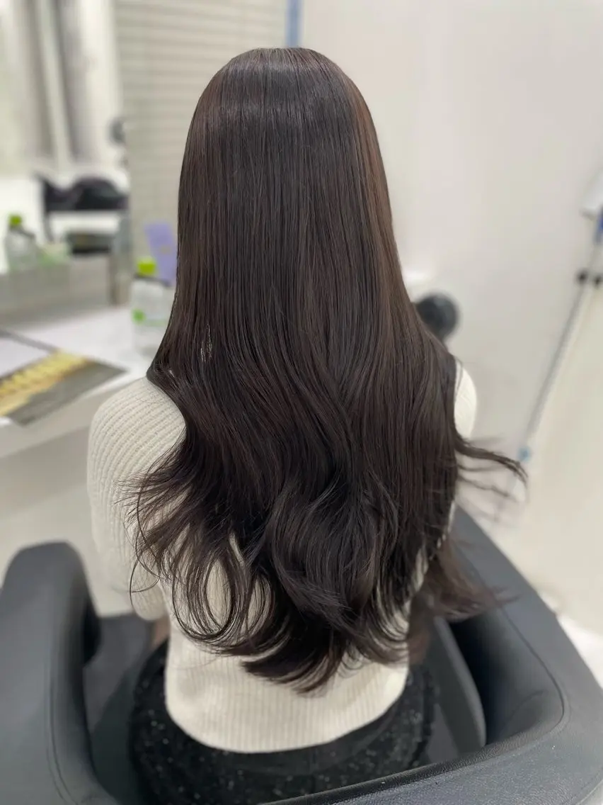 ロング ヘアカラー トリートメント ヘッドスパ 🌿透明感赤み消し Keishin🌿のヘアスタイル