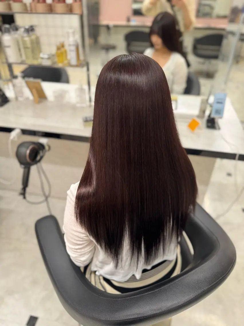 ロング ヘアカラー ♥️韓国風透明感 暖色misa♥️のヘアスタイル