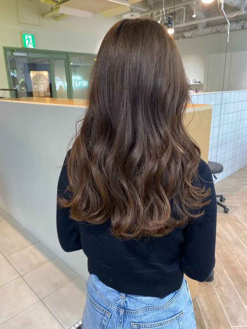 ロング カラー 透明感カラー カット ヘアカラー トリートメント LUVISM新潟🎀 透明感カラー/ミユのヘアスタイル