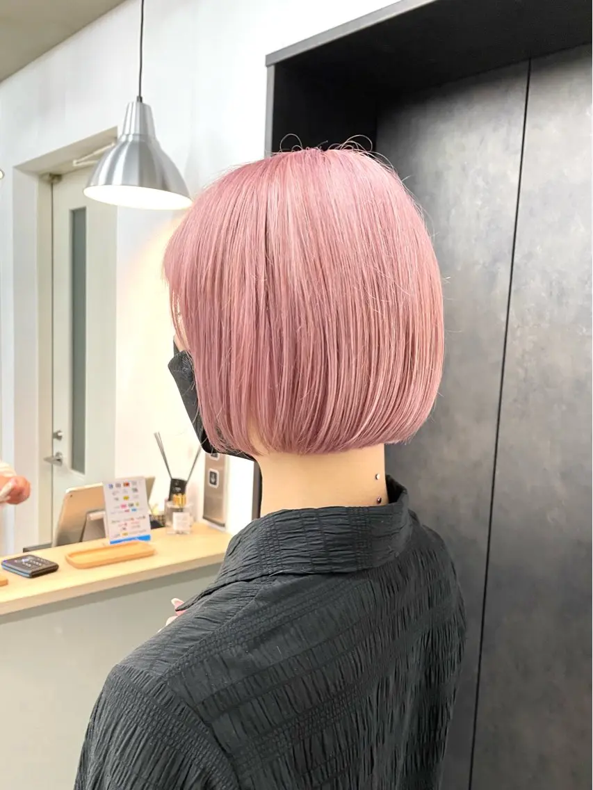 ショート カラー 縮毛&髪質改善 TAIGAのヘアスタイル