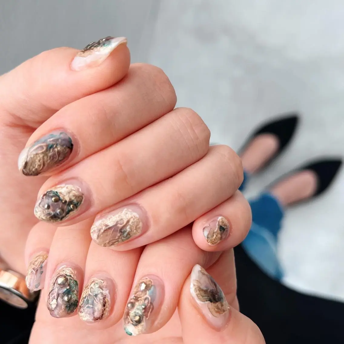 ネイル ニュアンスネイル & BE nail アンドビーネイルのネイルデザイン