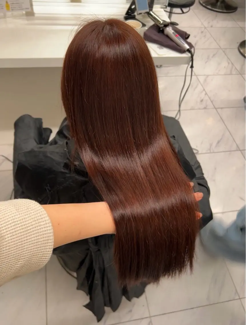 カラー カット ヘアカラー トリートメント ヘッドスパ ヘアセット 🥯縮毛/レイヤー/ ベージュヘア🥯のヘアスタイル