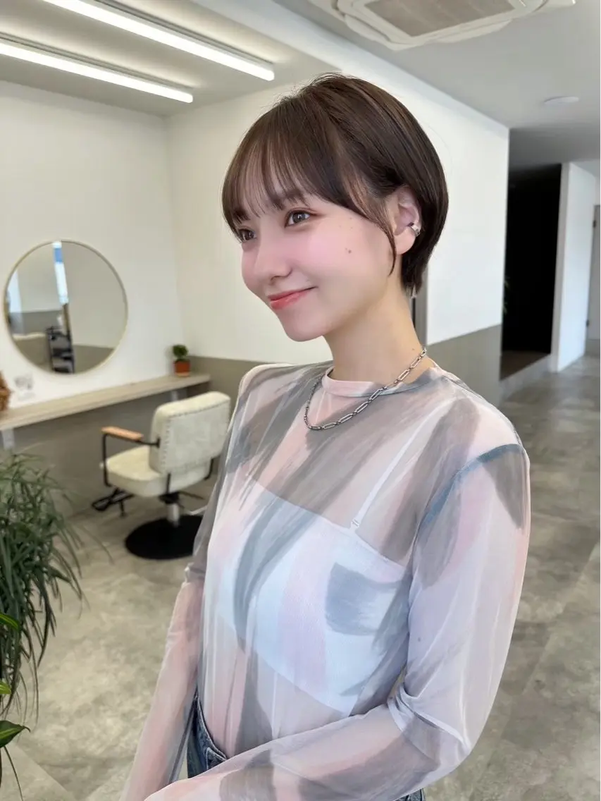 ショート ショート/ 似合わせカットモカのヘアスタイル