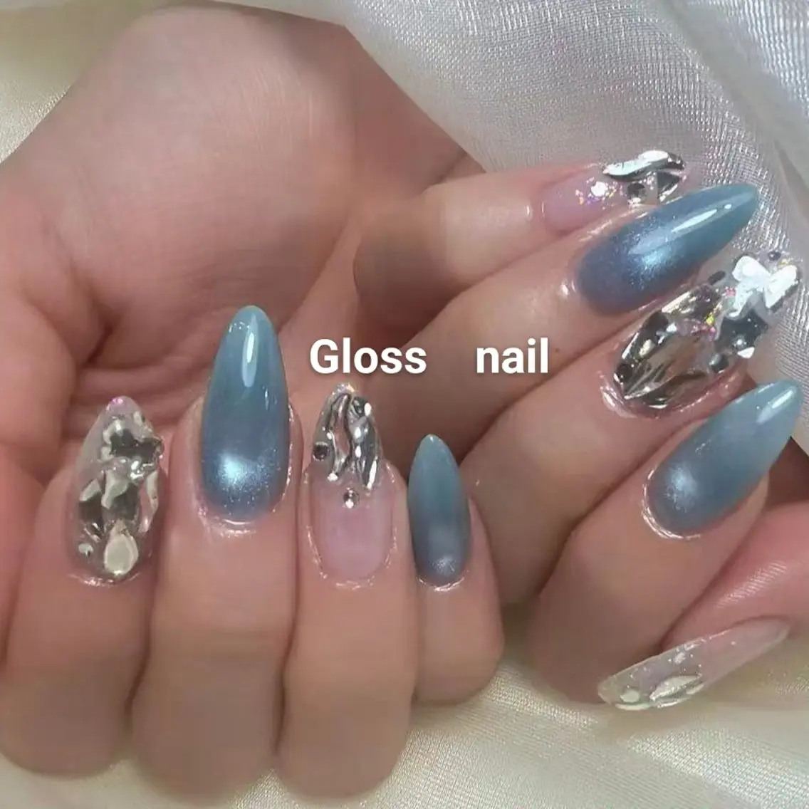 ネイル ハンドネイル アヤカ☘️Gloss nailのネイルデザイン