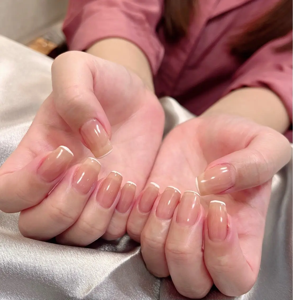 ハンドネイル🌷シンプルネイルの写真