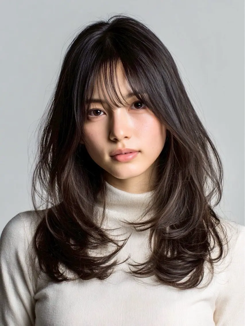 セミロング liberte渋谷 officialのヘアスタイル