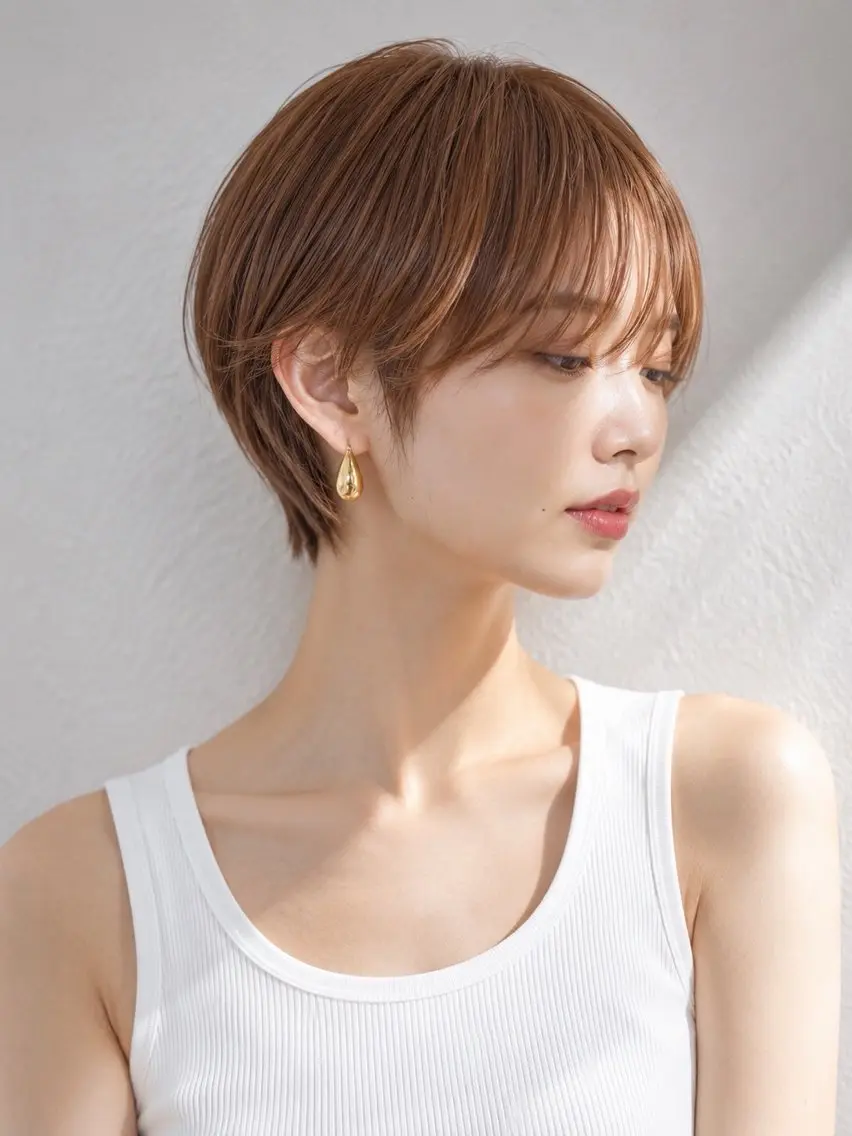 ショート カット ヘアカラー pia 薬院のヘアスタイル