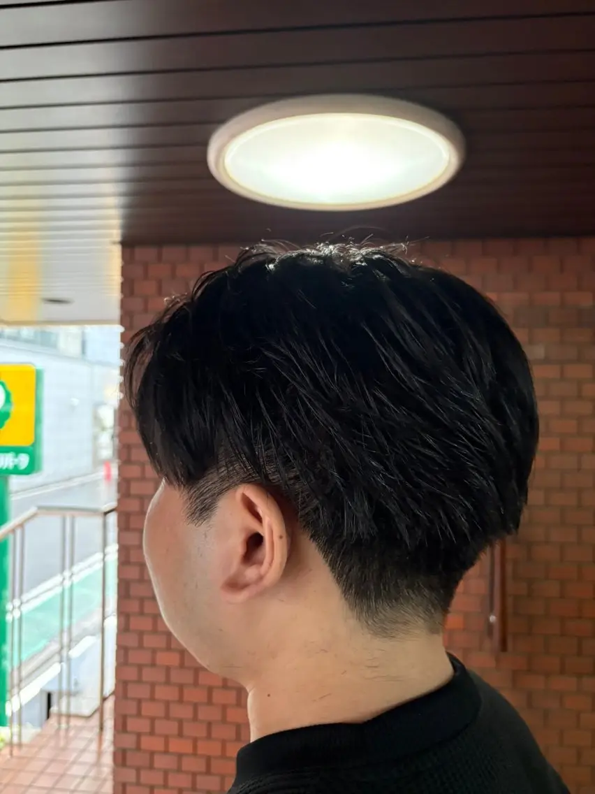 メンズ センターパート green/ ryuheiのヘアスタイル