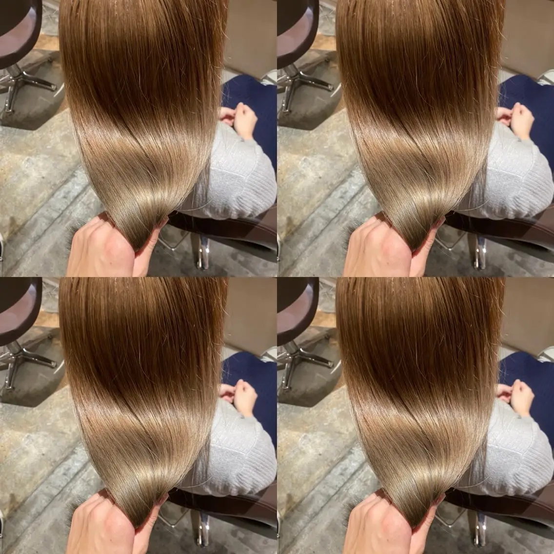 セミロング カラー ヘアアレンジ 💎韓国レイヤー ×エクステゆうま💎のヘアスタイル