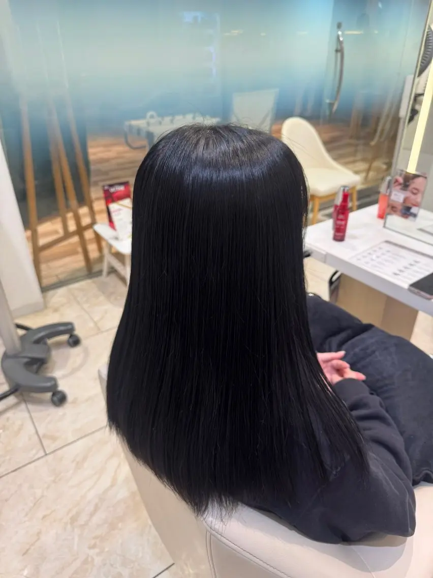ロング パーマ 縮毛矯正 縮毛矯正 kureha𓈒𓋜 ANNETTA🐣のヘアスタイル