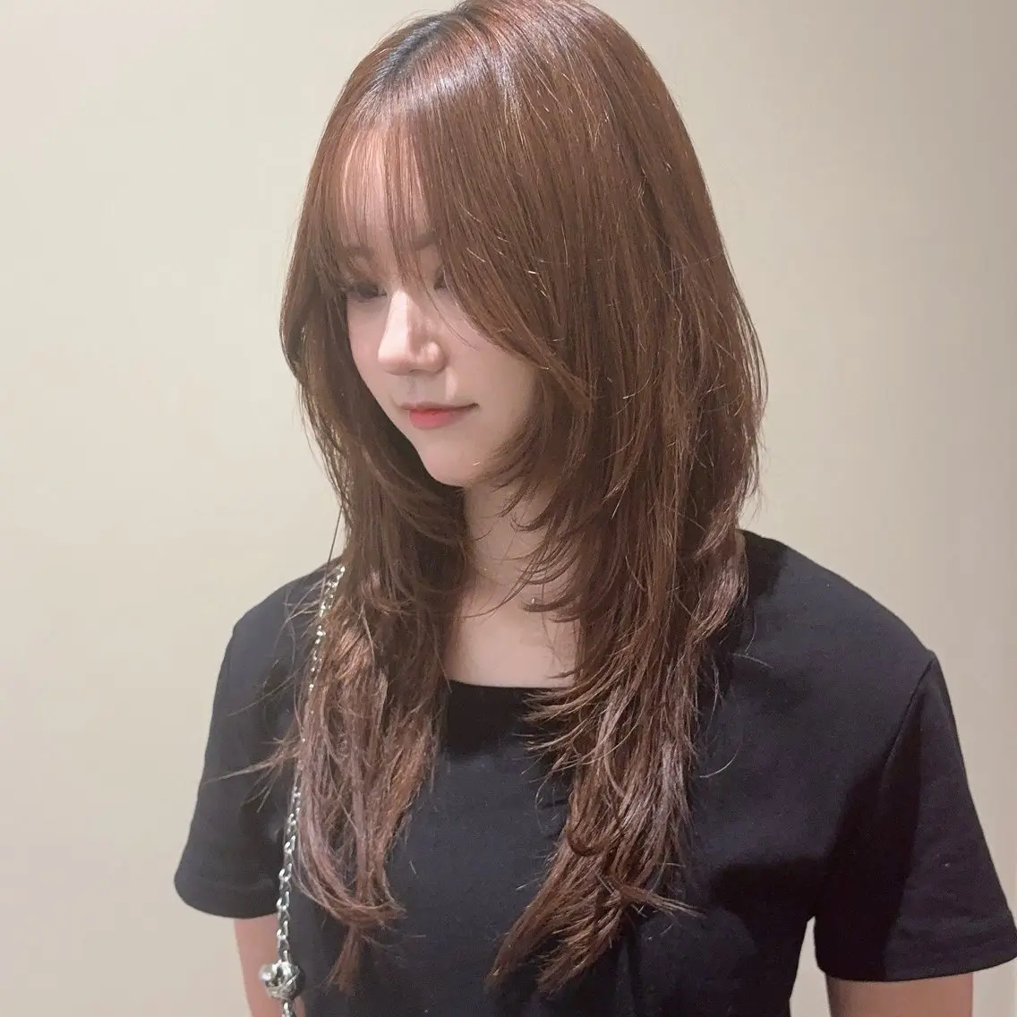 ロング ハッシュカット レイヤーカット カット ゆい/メンズカット ハッシュカットのヘアスタイル