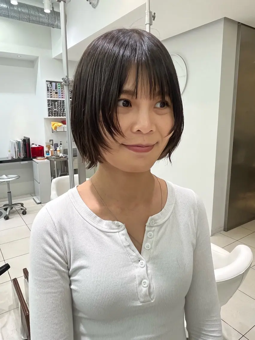 ショート kaho.🌿 ショートヘア⭐️のヘアスタイル