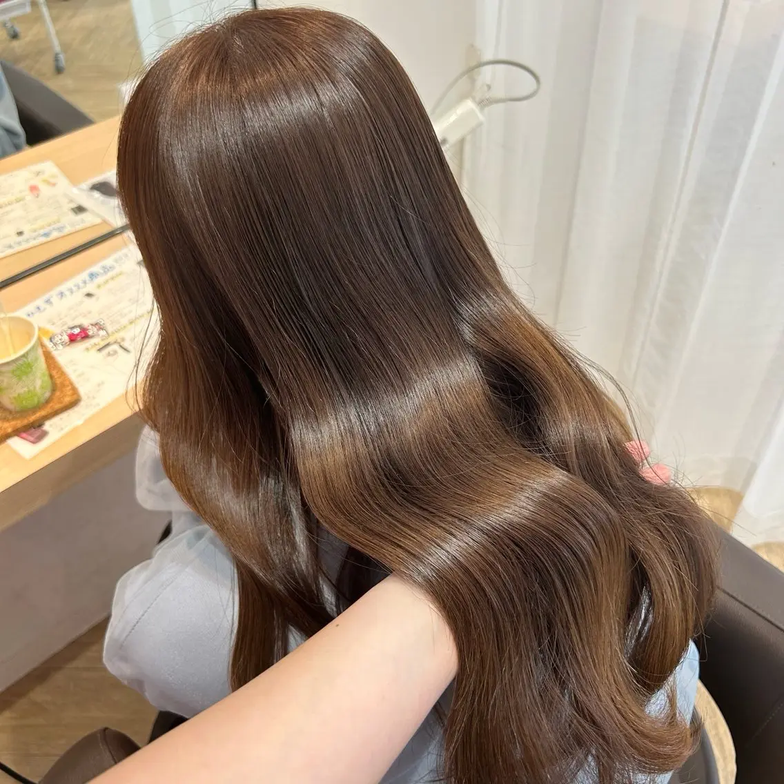 ロング カラー カット ヘアカラー トリートメント 砂野 真璃奈のヘアスタイル