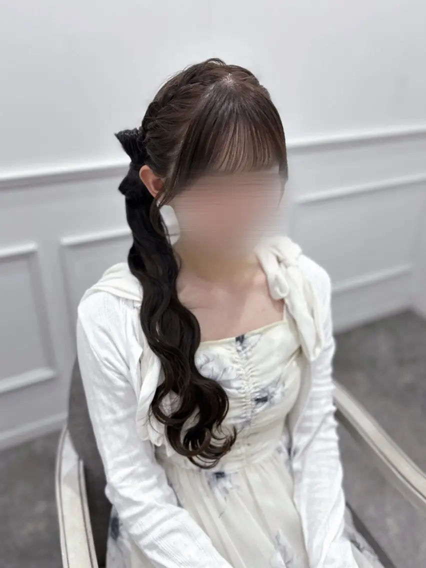 ロング ヘアアレンジ ヘアセット 徳倉 碧葉のヘアスタイル