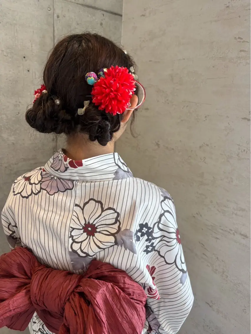ヘアアレンジ 着付け 美髪× ヘアセット✨Araiのヘアスタイル