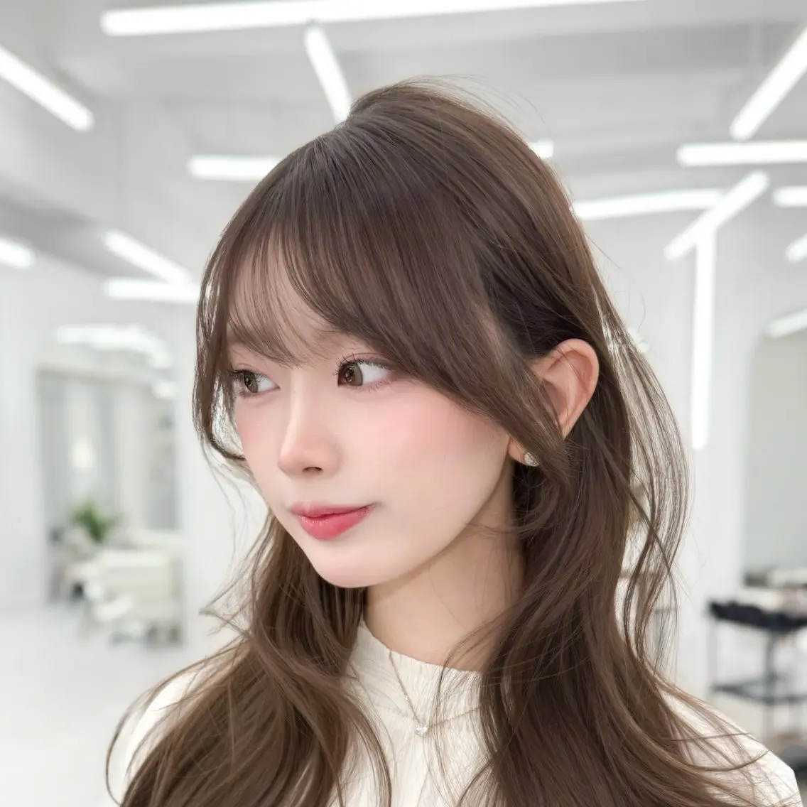 ロング カラー 透明感カラー 韓国風ヘア レイヤーカット 似合わせカット カット ヘアカラー トリートメント 韓国レイヤー× 顔まわり🕊️テルのヘアスタイル