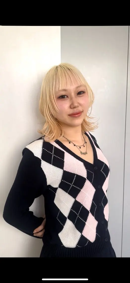 ミディアム カット ヘアカラー カット 🔹KAIRIのヘアスタイル
