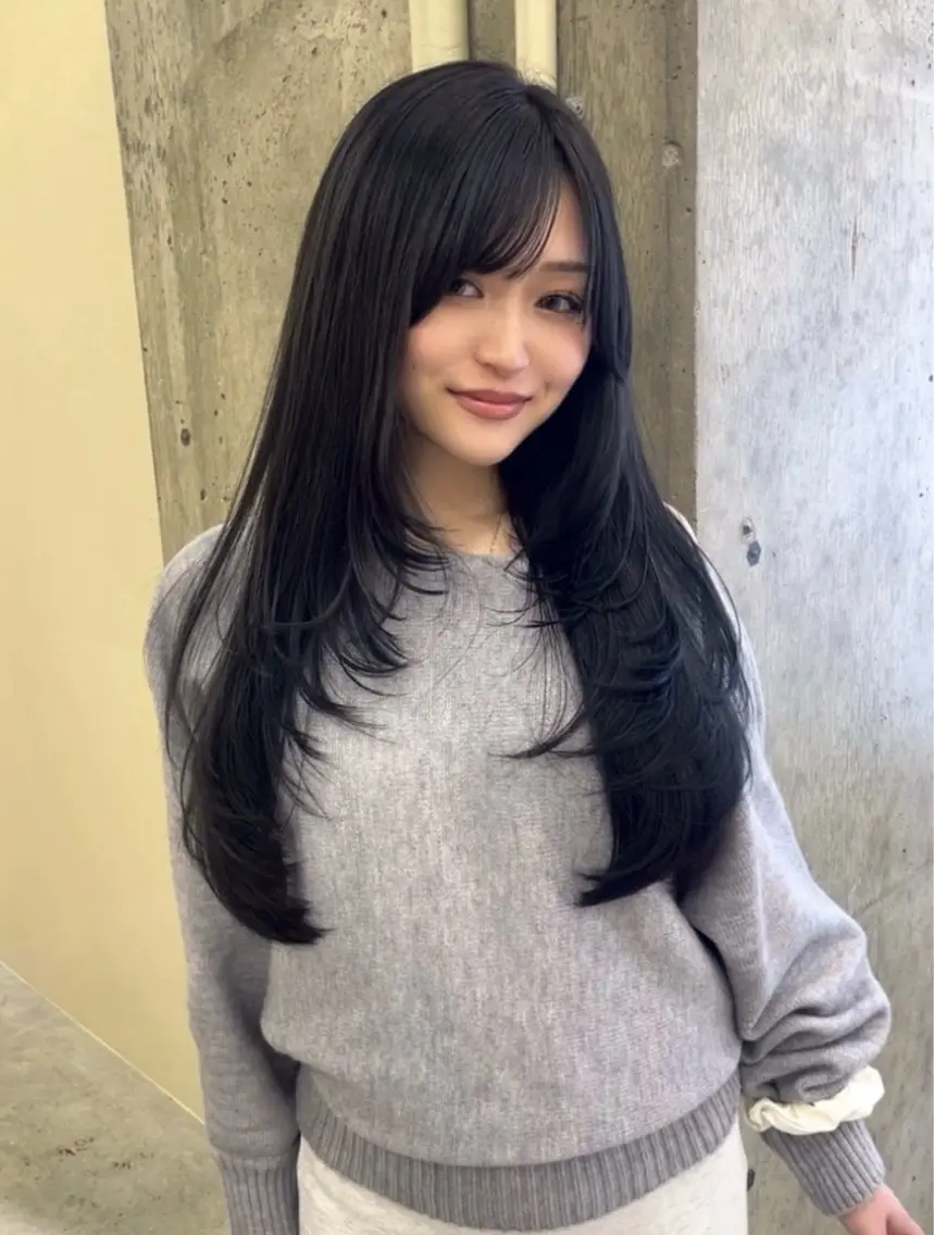 【盛れる韓国ヘア🇰🇷】似合わせカット+艶カラー✨+クイックトリートメント💕の写真