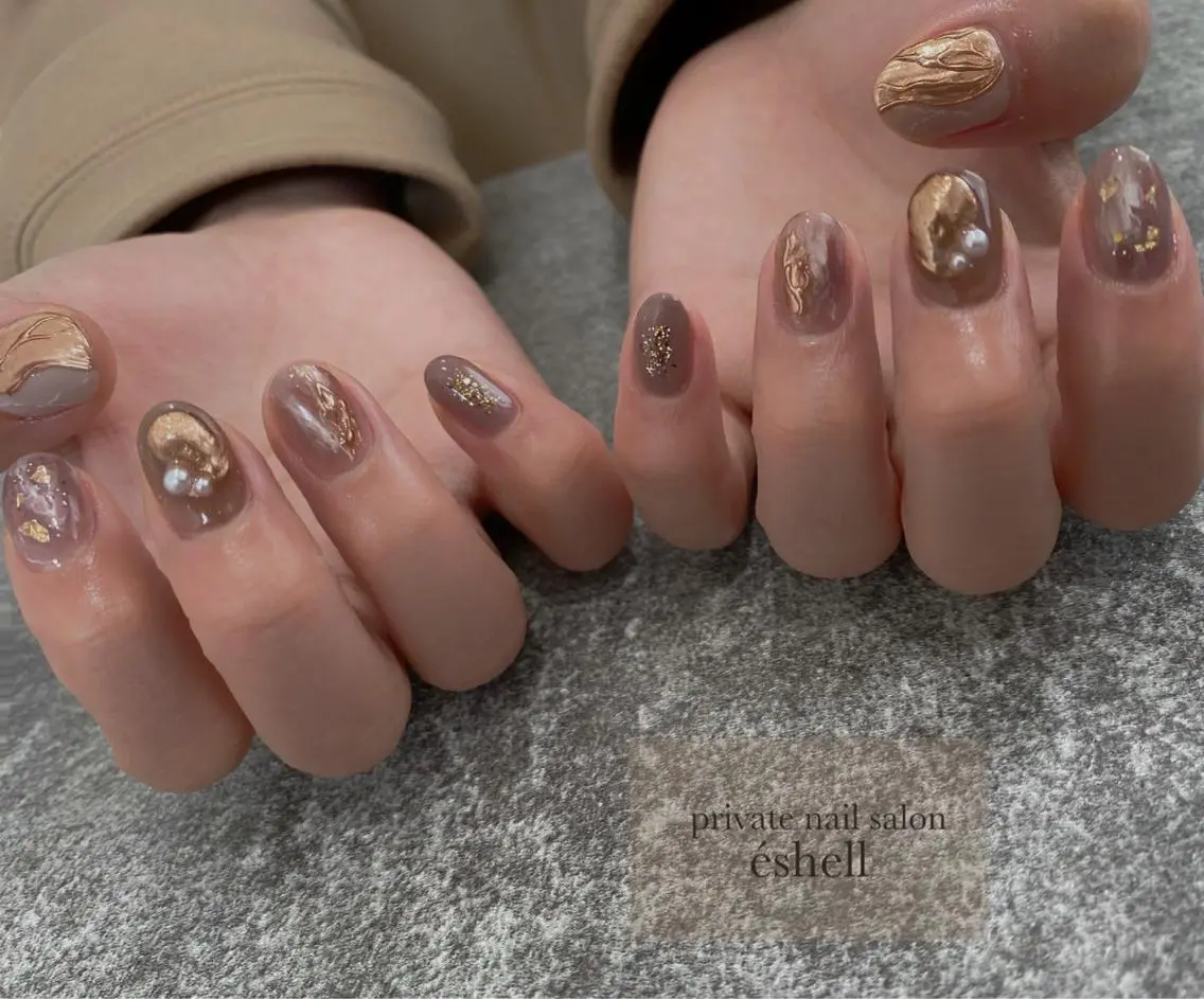 ネイル ハンドネイル nail salon éshellのネイルデザイン
