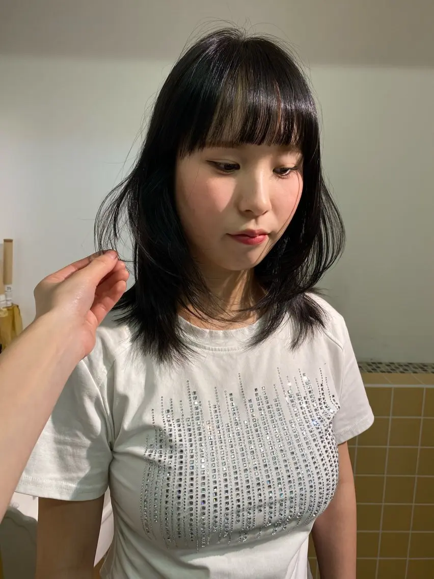 ミディアム カラー iroha/ n.w.h🎀のヘアスタイル