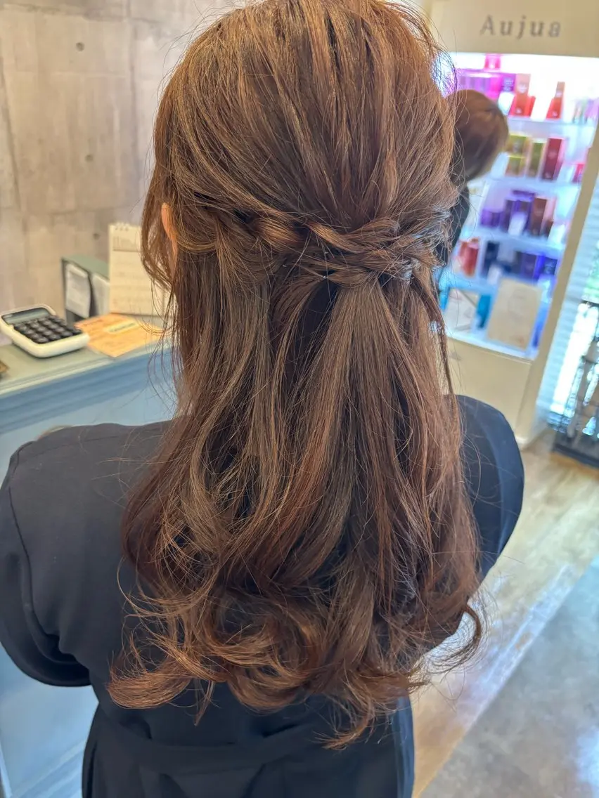 🍒ハーフアップorハーフツイン🍒の写真