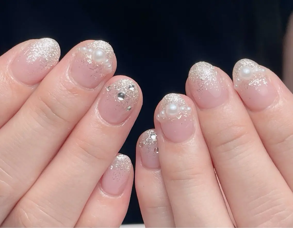 ネイル チークネイル 長さ出し フレンチネイル ジェルネイル 韓国ネイル 中野駅から2分 MEO NAILのネイルデザイン
