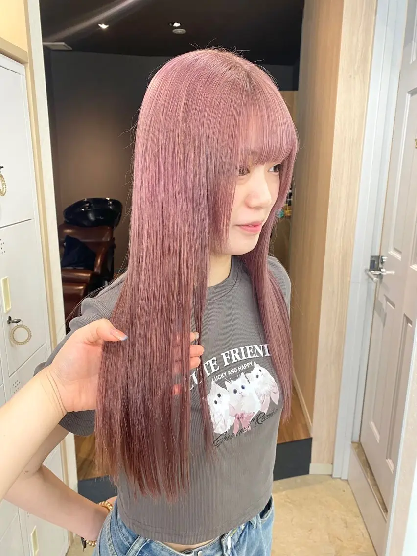 ロング カラー ヘアアレンジ カット ヘアカラー トリートメント 小顔カット/艶 カラー特化♡MIHOのヘアスタイル