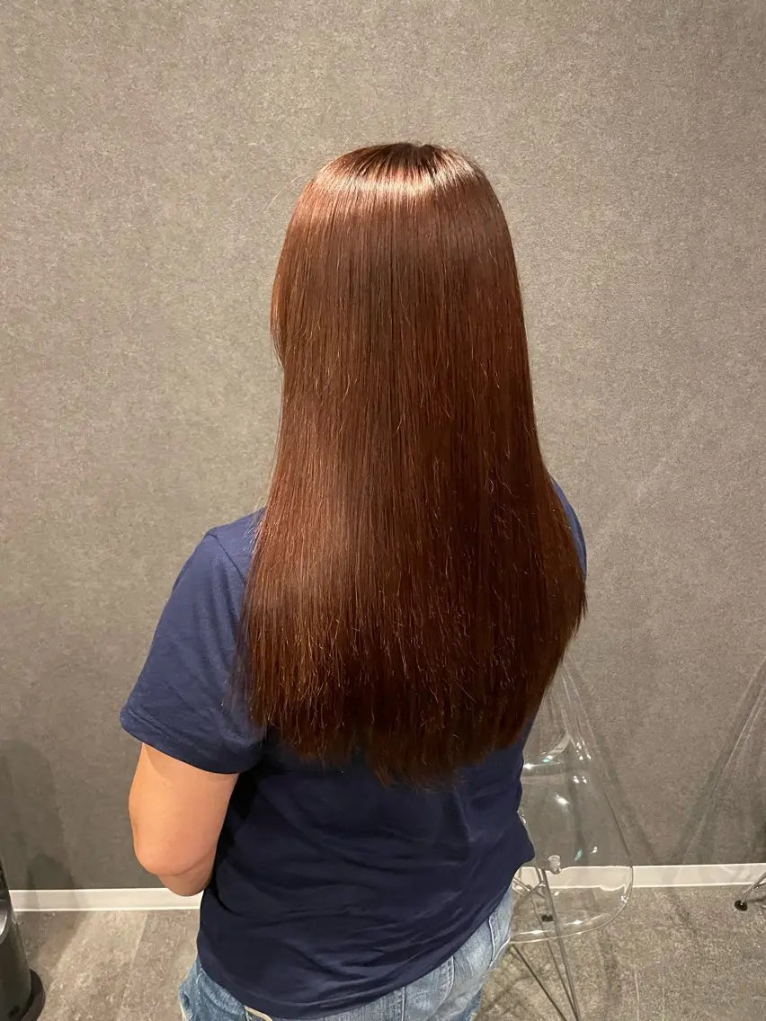 ロング パーマ レイヤーカット カット 縮毛矯正 宇野 颯太のヘアスタイル