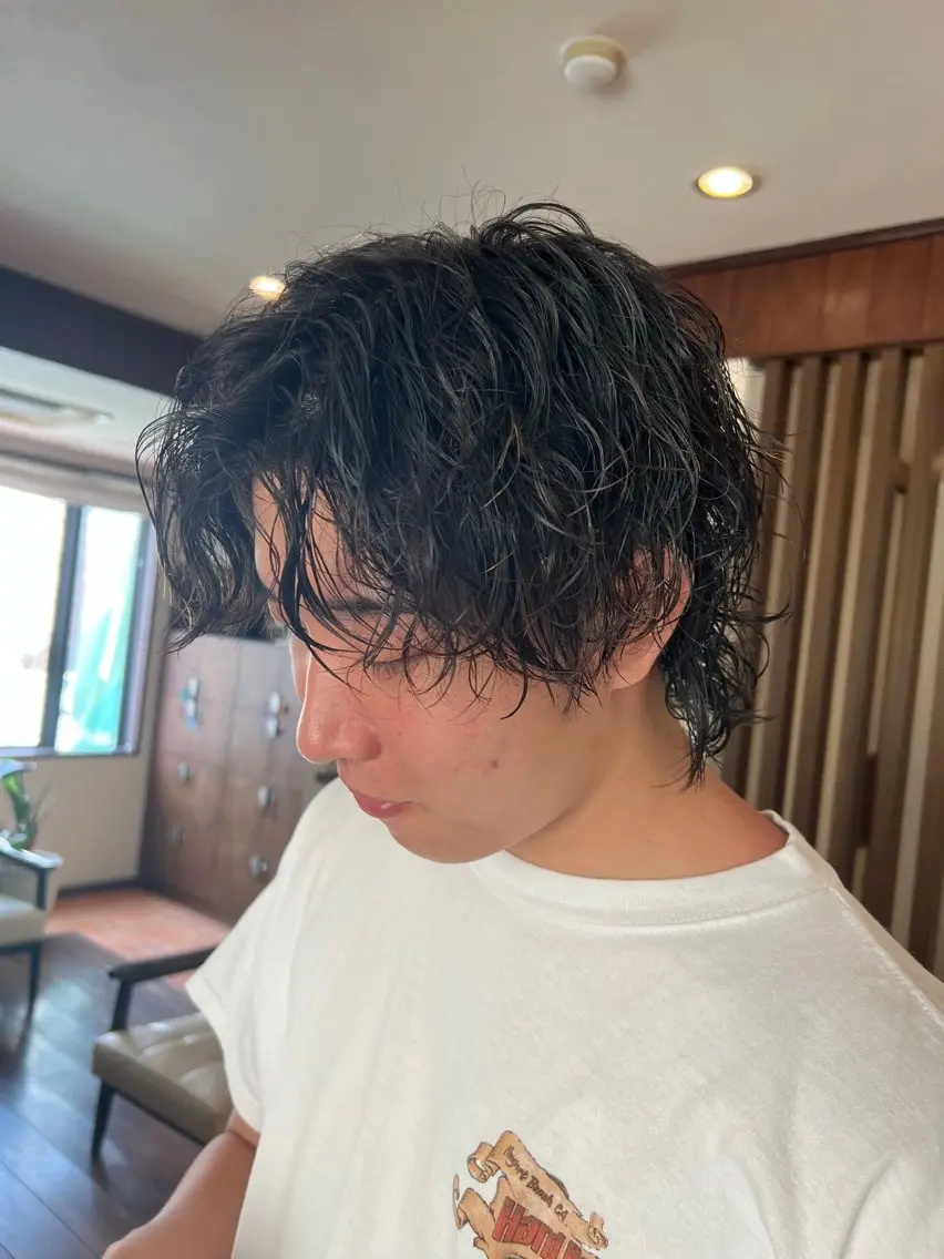 パーマ メンズ カット パーマ ブリーチ特化美容室 ☆selene☆のヘアスタイル