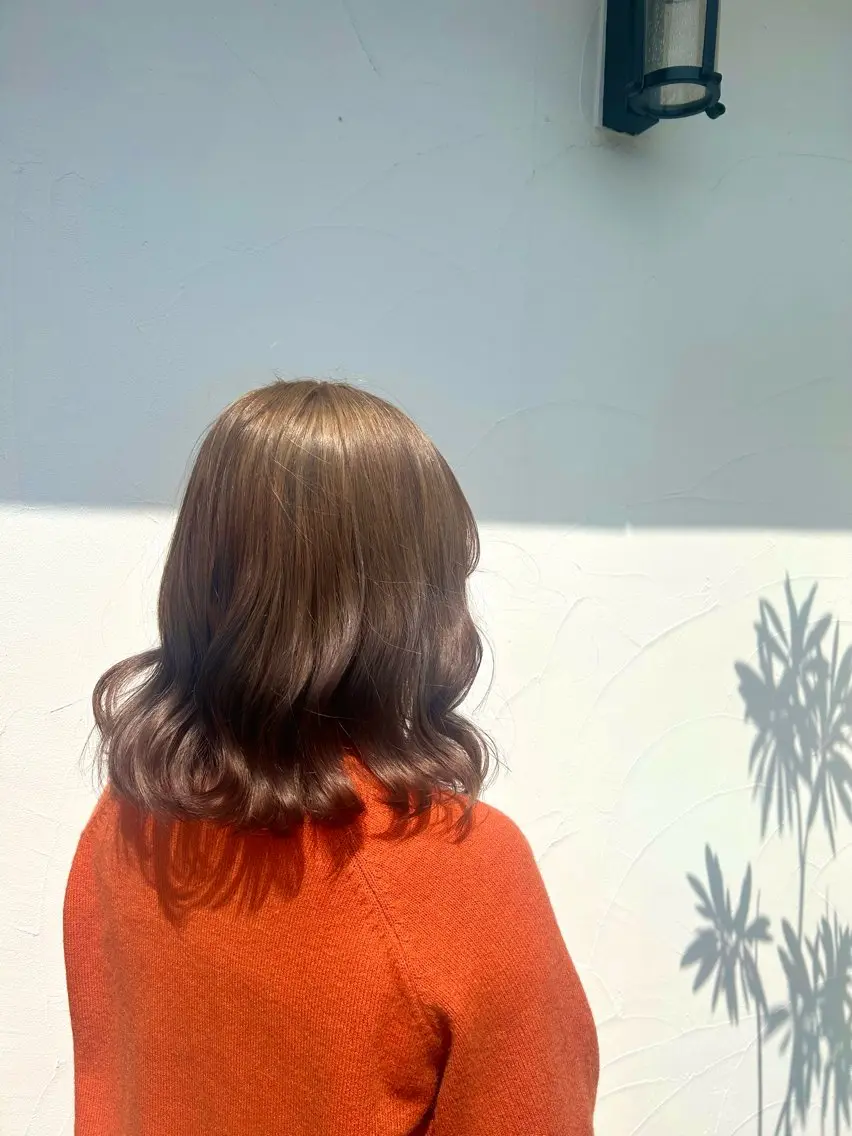 ミディアム ヘアカラー 北崎 花のヘアスタイル