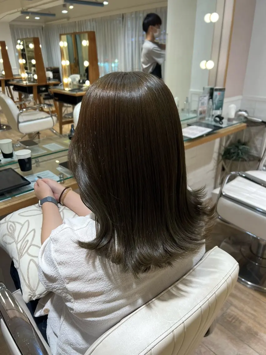 ミディアム カラー 🍒 Rino 🍒 カットモデル募集中のヘアスタイル