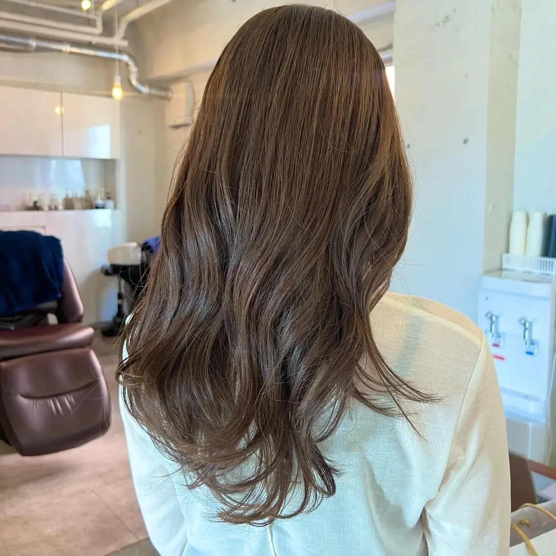 ロング カット ヘアカラー トリートメント 北見 桃夏のヘアスタイル
