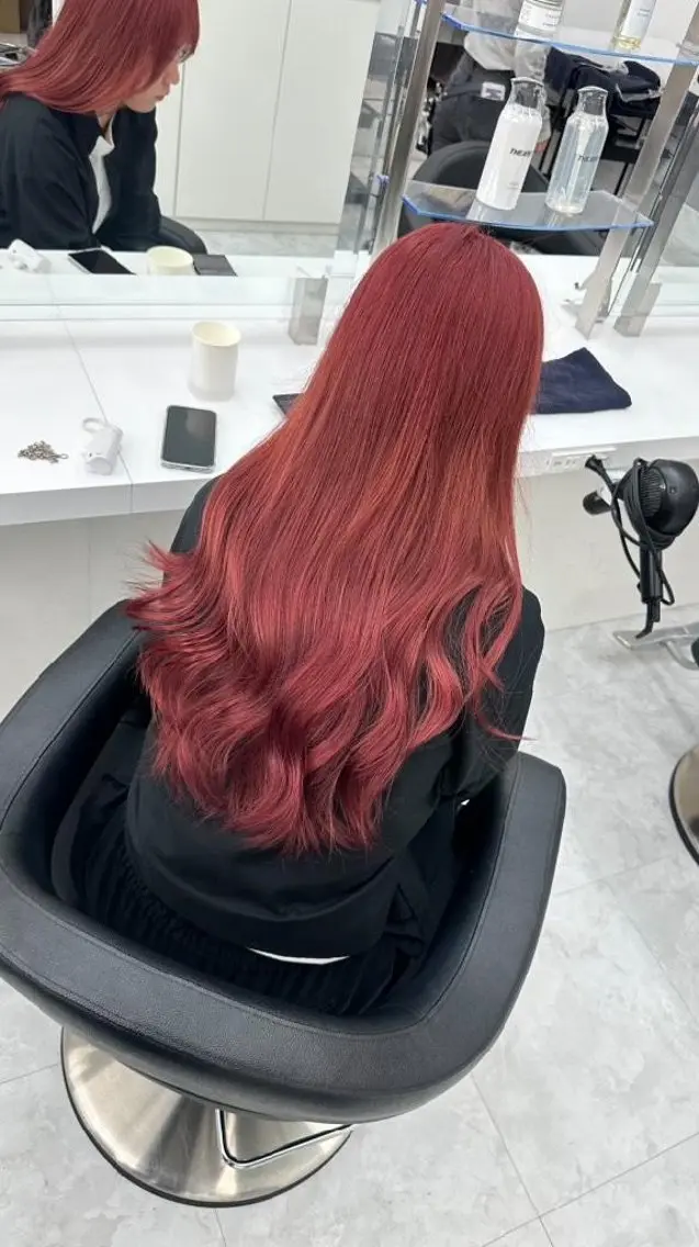 カラー ブリーチ ケアブリーチ ブリーチなしカラー 髪質改善 🍒renka🍒 ボブ/ショート/暖色のヘアスタイル