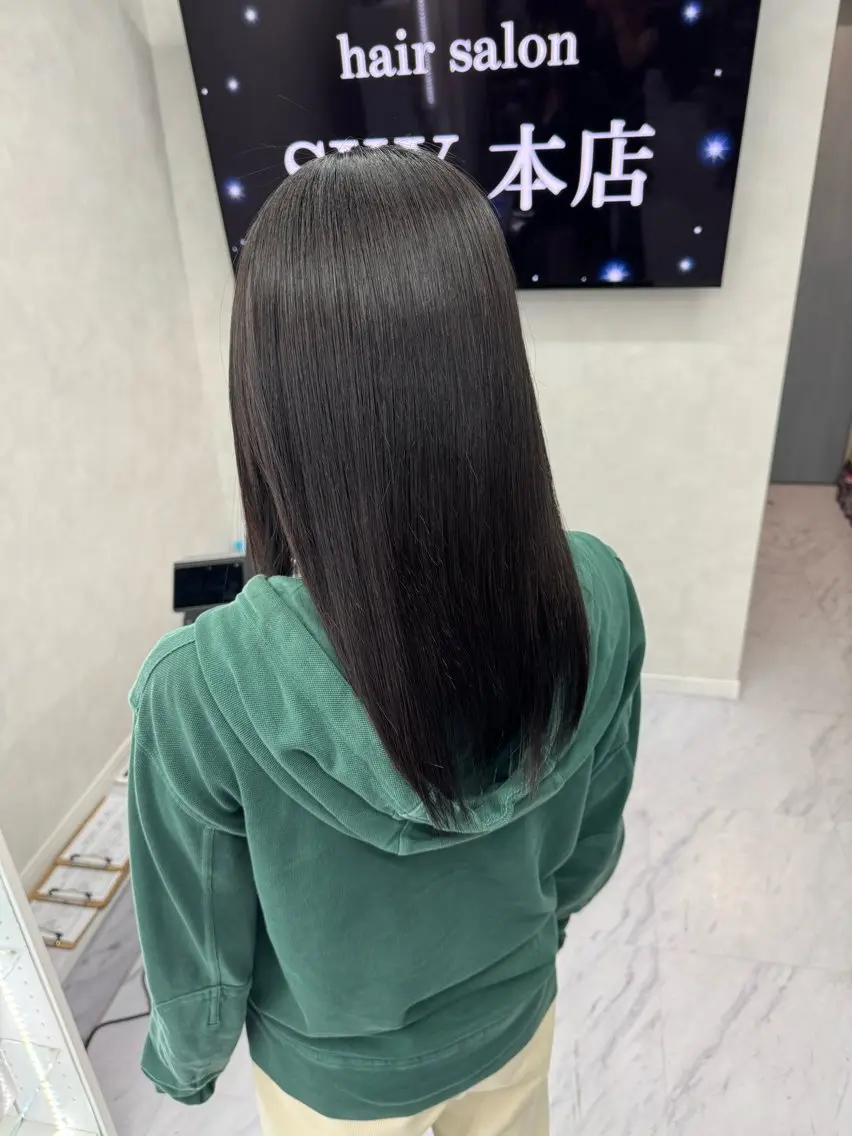 ミディアム ブリーチ/エクステ モデル募集中🖤のヘアスタイル