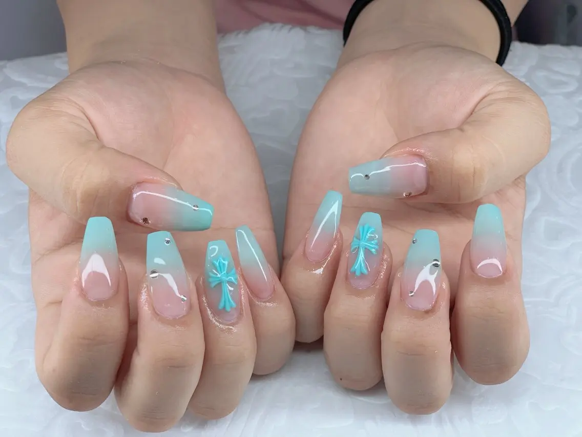 ネイル ジェルネイル 韓国ネイル ニュアンスネイル パラジェル ワンホンネイル Kaori Nailのネイルデザイン
