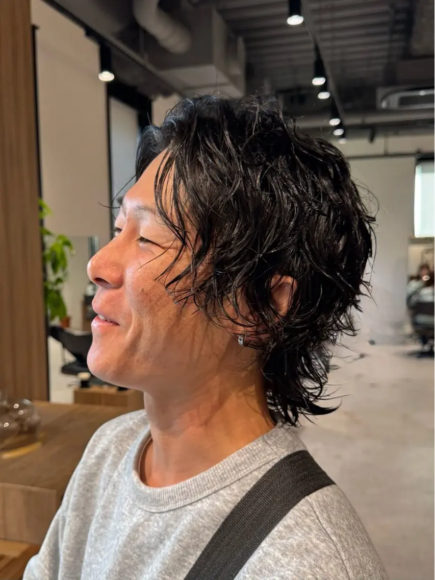 カット+スパイラルパーマ+marbbの写真