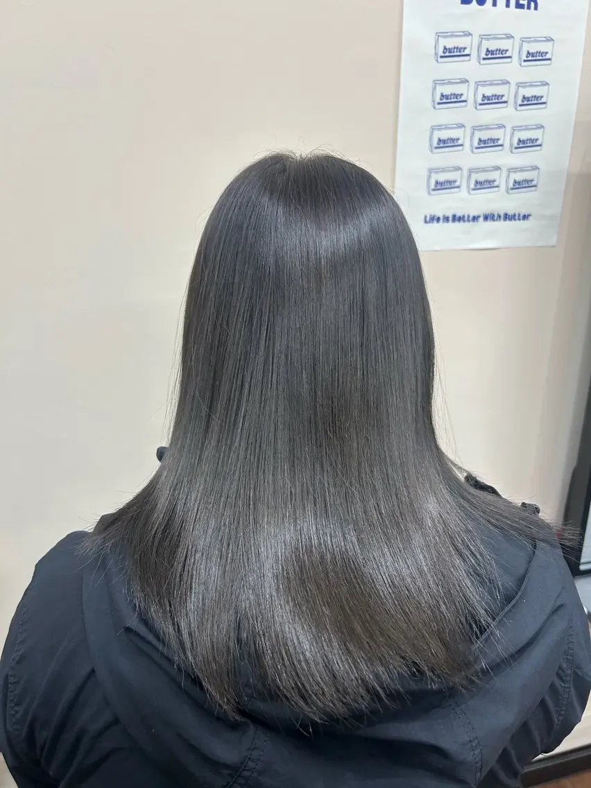 ロング カラー グレージュ ヘアカラー 【AXIS江別店】 rioのヘアスタイル