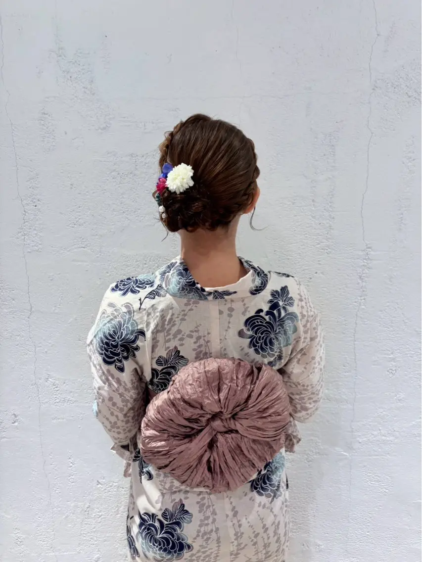 【 平日限定 】　浴衣着付け➕ヘアセット🎀👘の写真