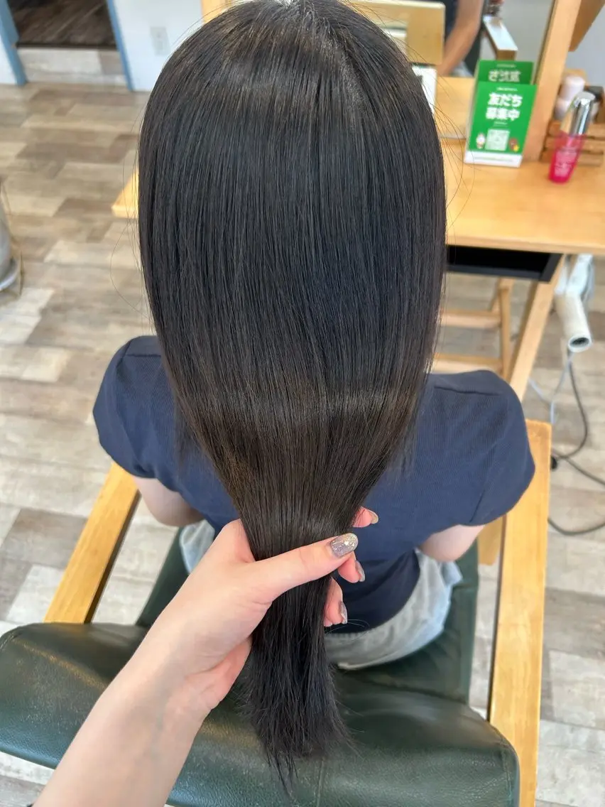 縮毛矯正 青木 優雅のヘアスタイル